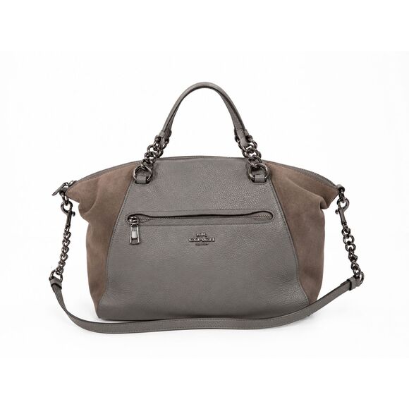 Coach Handbags - Coach Pebbled Leather & Suede Chain Strap Shoulder or Crossbody Bag